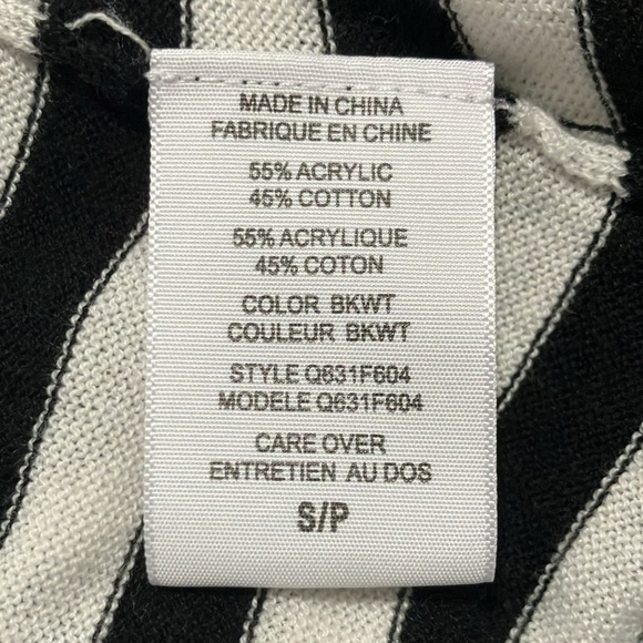 Y2K Vintage Guess Jeans Striped Lightweight V-Neck Hooded Sweater Size S - Picture 5 of 6